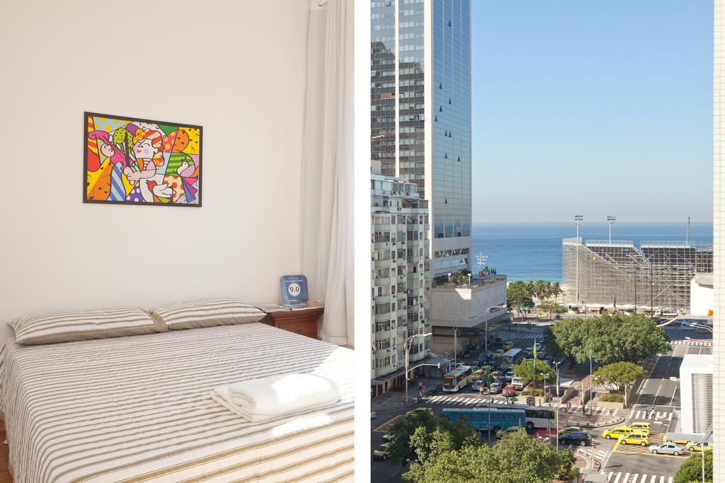 Appartement Completo Na De Copacabana 02 Quartos Com Vista Lateral Mar Em Andar Alto, Ar, Wifi , Netflix, Pauloangerami Rmvc18